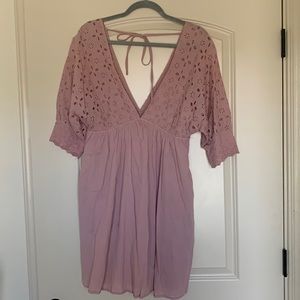 Pink dress with pockets